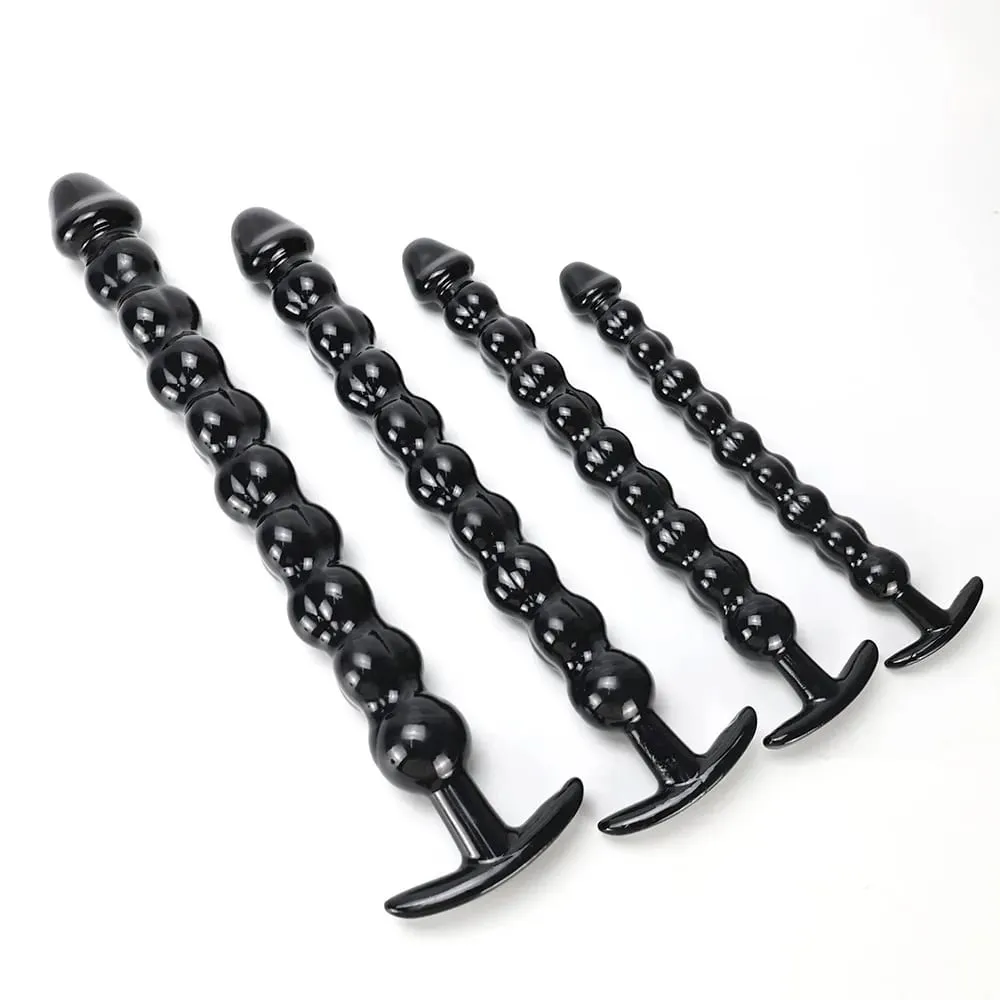 40cm Glass Dildo Artificial Penis Dick Crystal Anal Bead Butt Plug Prostate Massage Masturbate Sex Toy For Adult Women — image 4