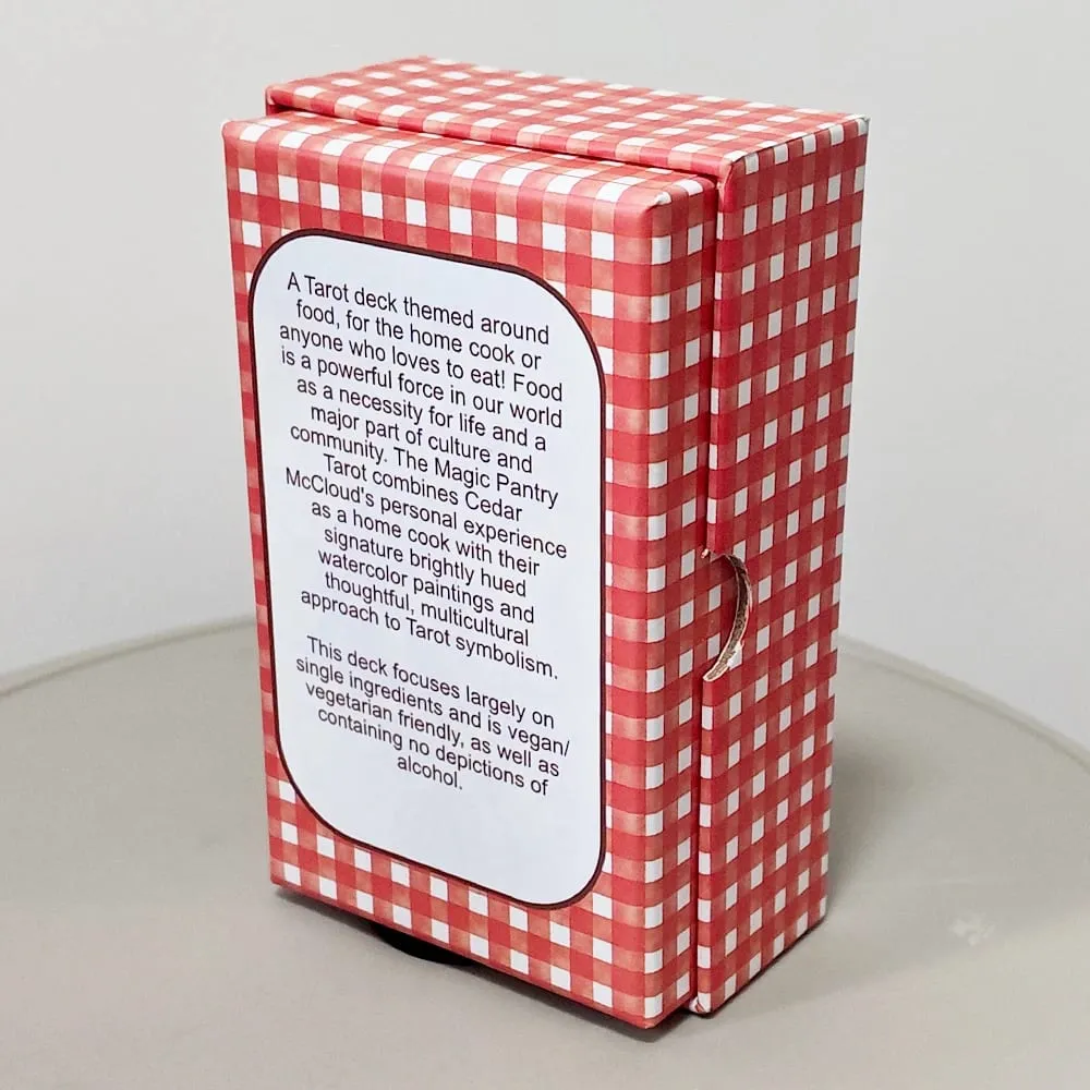 The Magic Pantry Tarot Deck Dobbelt-præget karton Akvarel-tarotkort med madtema til hjemmekokke og foodies 12*7 cm — image 4