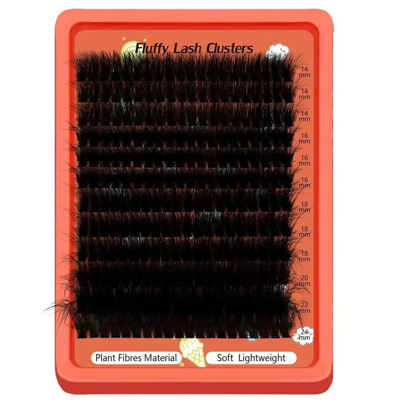 Cluster Lashes D Curl Mixed Length Dramatic Volume DIY Eyelash Extensions Soft Reusable Fake Lashes For Beginners Eye Makeup — image 6