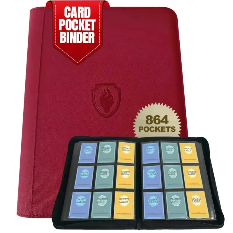 9-Pocket Ring-Less Card Binder Double Capacity Can Hold 864 Cards Suitable for Sport/YGO/PTCG/Game Cards — image 9