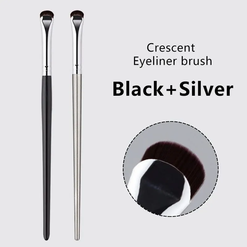 1/2PC Crescent Eyeliner Makeup Brushes Eye Makeup Tools Precision Soft Eyeshadow Brush Curved Thin Small Eye Cosmetic Tools — image 8