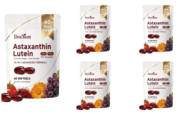 Triple Strength Eye Supplement Lutein Astaxanthin Zeaxanthin Vision Support for Screen Glare & Digital Eye Strain 60 Softgels — image 11