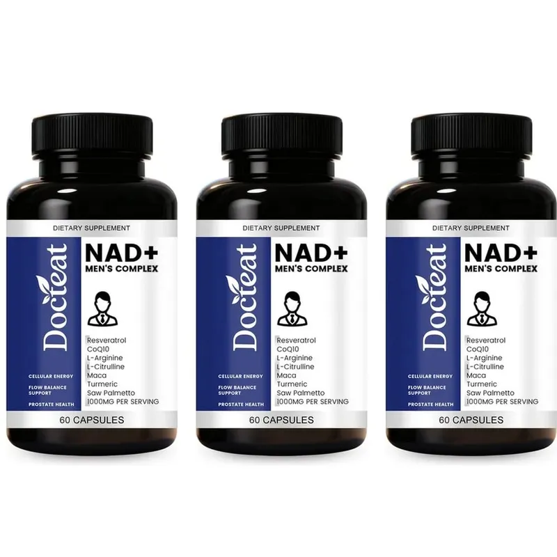 Docteat NAD+ Men's Complex Capsules for Daily Energy Metabolism and Circulatory Support Male Vitality Balance 60 Capsules — image 9