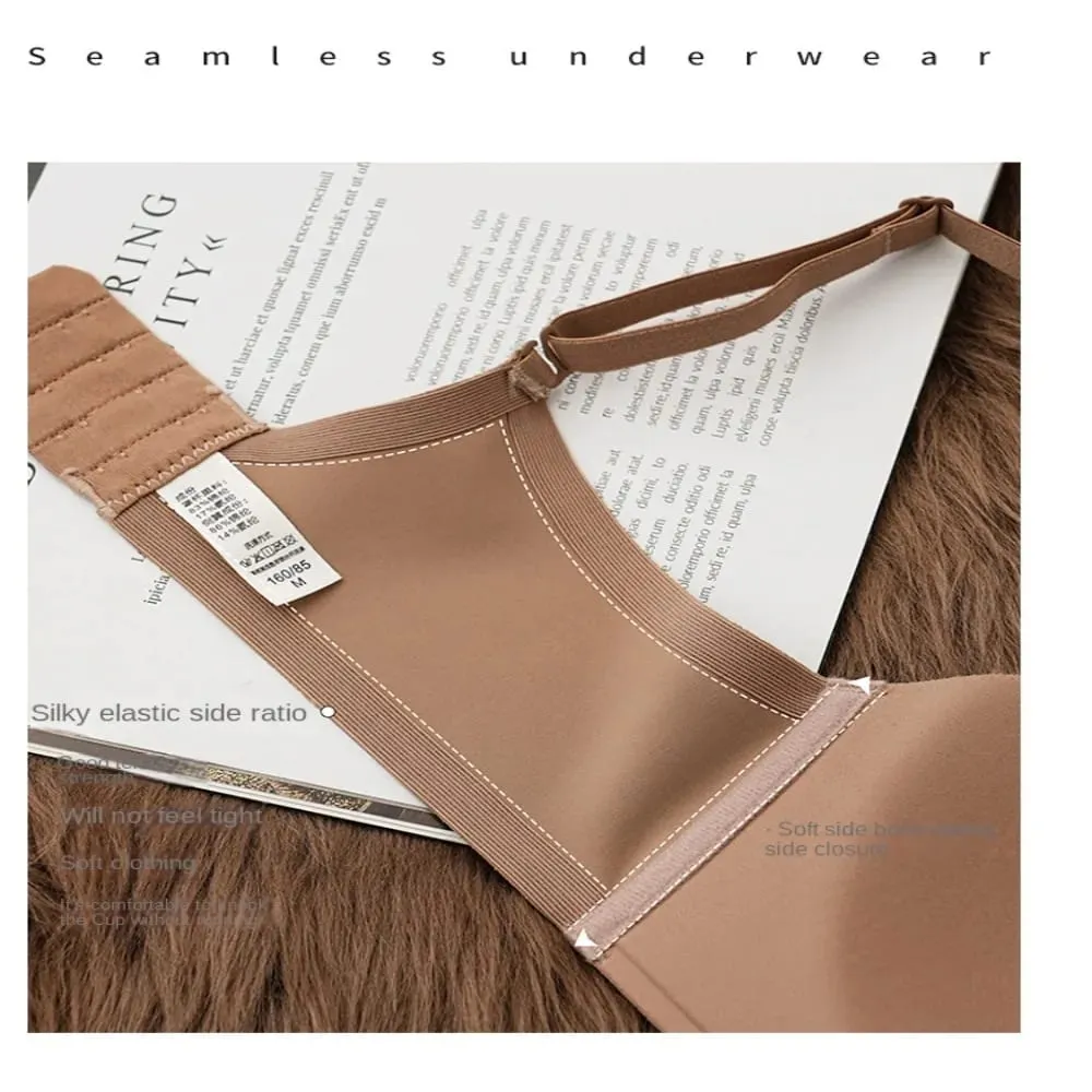 Comfortable Soft Comfort Wireless Bra Breathable Fabric Thin Cup Push Up Bra Non-Wire Elastic Seamless Bra Lingerie Beauty — image 5