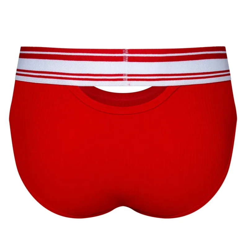 Jockmail Mens Underwear New Arrivalmen Briefs Plaid Pit Cotton Sexyu Bag Front and Rear Openings Cut Outlow Waist Breathable — image 27