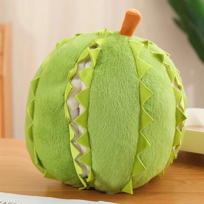 30cm Whole Durian Plush Toy Pillow Stuffed Doll Soft Cuddly Durian Shaped Cushion for Home Decor And Gifting — image 6