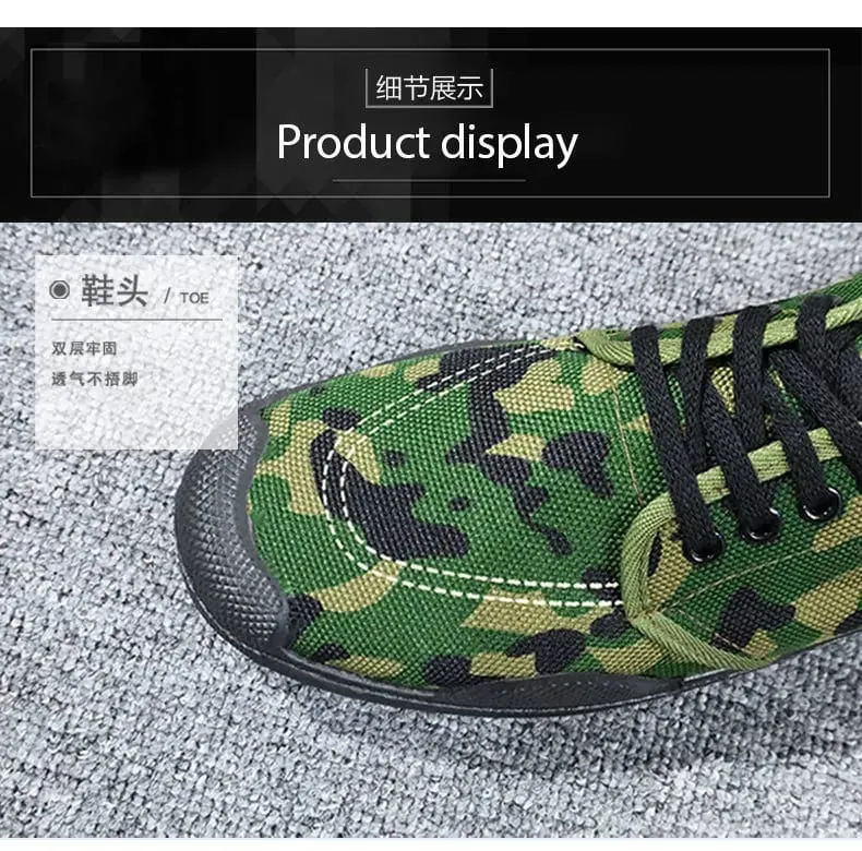 Durable Men Labor Insurance Shoes Anti-smash Safety Sneakers Wear-resistant Rubber Sole Breathable Tactical Training Shoes Work — image 5