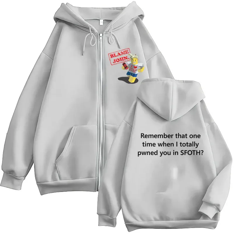 Funny Blame John Meme Zipper Hoodie Shedletsky Forsaken Fashion Autumn/Winter Sweatshirt Men Women Casual Oversized Coats Hoody — image 10