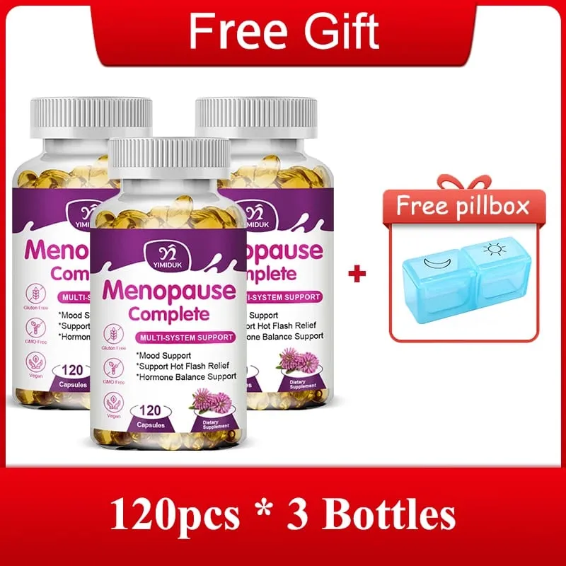 Advanced Menopause Complete Capsules Support Soothes Joint Discomfort Heart Health & Cognitive Function GMP Certified Vegan — image 8