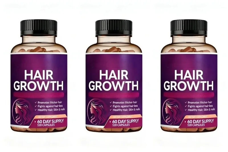 Biotin Collagen Hair Growth Supplement with Vitamins A C D3 E B12 Zinc Supports hair wellness appearance for Women — image 8