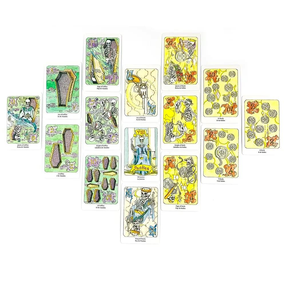 Tarot of the Dead Deck 78 Cards Day of the Dead Theme Fortune Telling Divination Board Game Spiritual Cards & Halloween Gifts — image 5