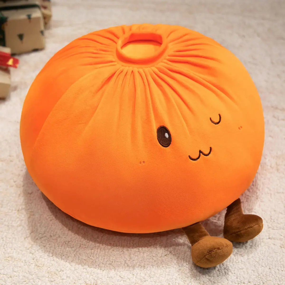 40cm Dumpling Plush Toy Soft Stuffed Hug Pillow Doll Home Decoration Stress Relief Toy Fans Gift