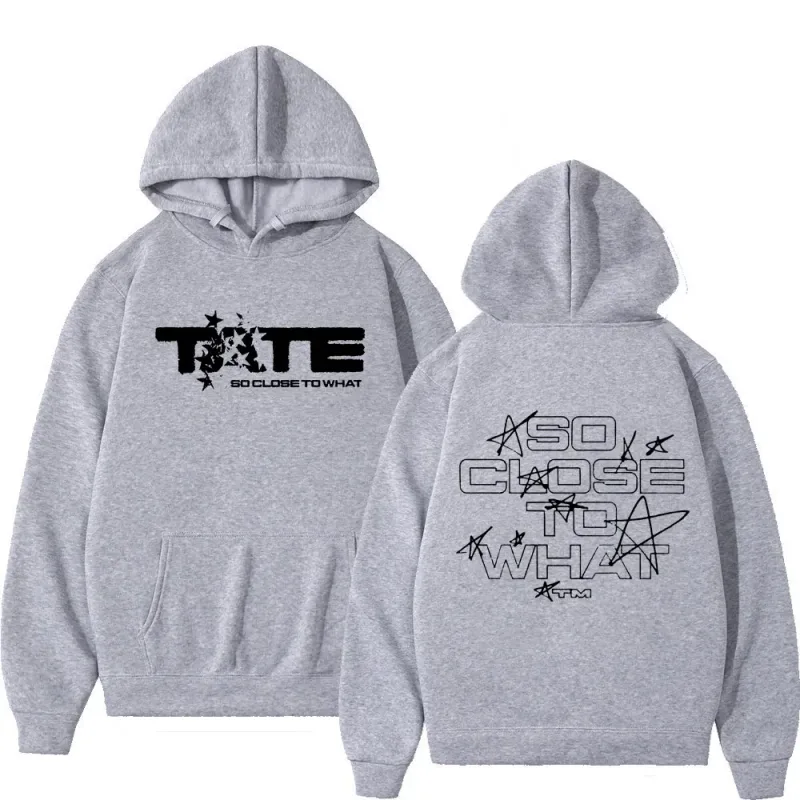26Men Women Clothing Long Sleeve Hooded Sweatshirts Tate McRae So Close To What Album Hoodies Fleece Vintage Oversized Pullovers — image 19