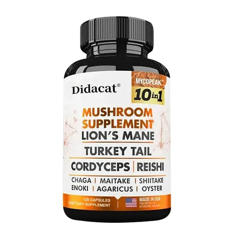 10x Mushroom Complex - Brain Nervous System Health and Memory Supplements Immunity Sleep Energy Mood Support — image 10