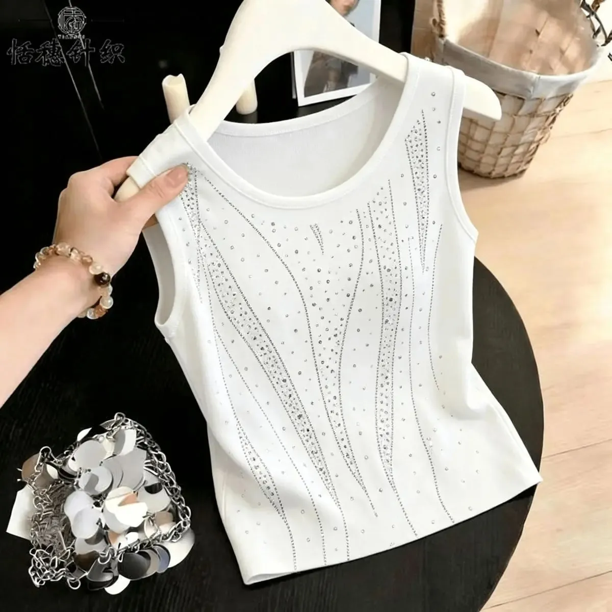 New Summer Slim Sleeveless Plus Size Street Casual Tanks Tops All-match Simplicity Fashion T Shirts Elegant Trend Women Clothing — image 9