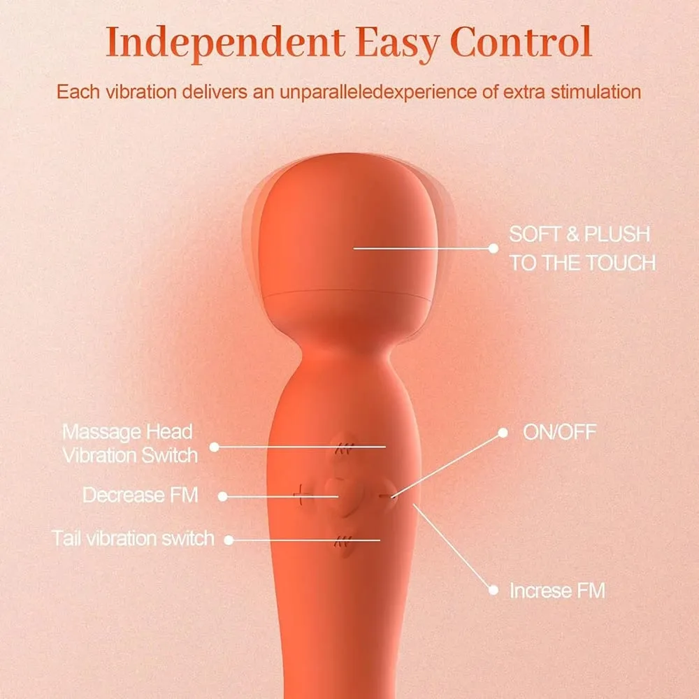 AV Vibrator G-spot Stimulation For Women Massage Stick Masturbation Stimulator Couple Silicone Female Doublehead Adult Sex Toys — image 3
