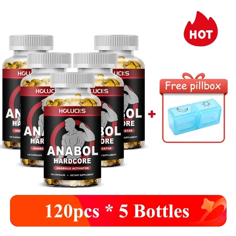 Anabol Hardcore Supplement Boost Workout Energy Muscle Growth & Protein Synthesis Balances Men Hormones — image 10