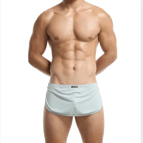 Calças de pijama de seda independentes de duas peças dianteiras e traseiras atacado e agência de comércio exterior roupa interior masculina — image 11
