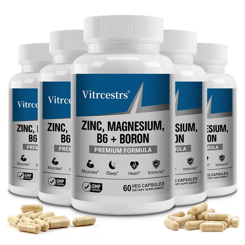 Magnesium Complex Capsules - boron/L-Threonate + Zinc D3 B6 High Absorption Muscle Bone Brain Sleep Health Anxiety Relief — image 9