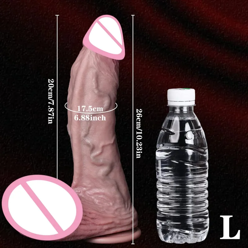 Realistic Skin Soft Big Dildo 3 Sizes Silicone Penis For Woman Anal Sex Toy Vein Cock Vaginal Masturbation Suction Cup Big Dick — image 8