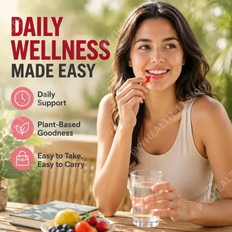 Cranberry Gummies for Urinary Tract Health Support with Vitamin C 40 Mg and Vitamin E 2.7 Mg 60 Gummies — image 4
