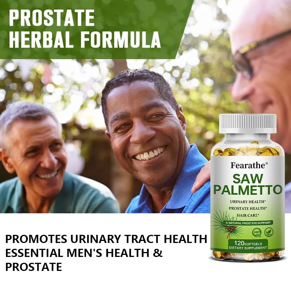 Saw Palmetto Prostate Health Supplement Promote Urinary Tract Function 500mg Per Serving - Vegan Non-GMO Capsules — image 6