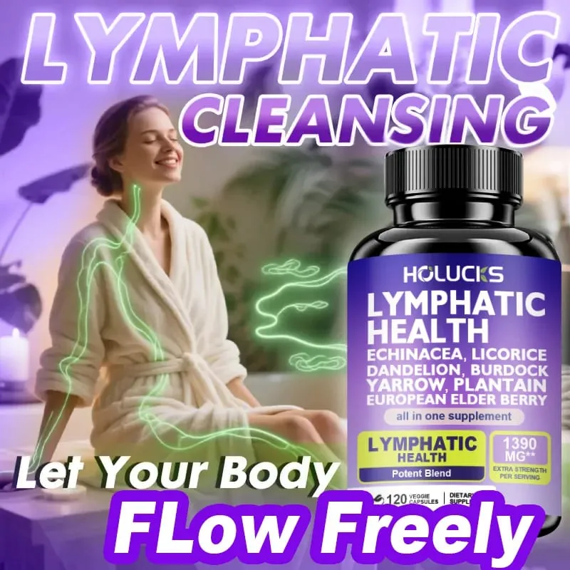 Complete Lymphatic Health 1300mg Supplement Support Lipedema Hormone Balance & Natural Detox Clear Skin Overall Vitality — image 6
