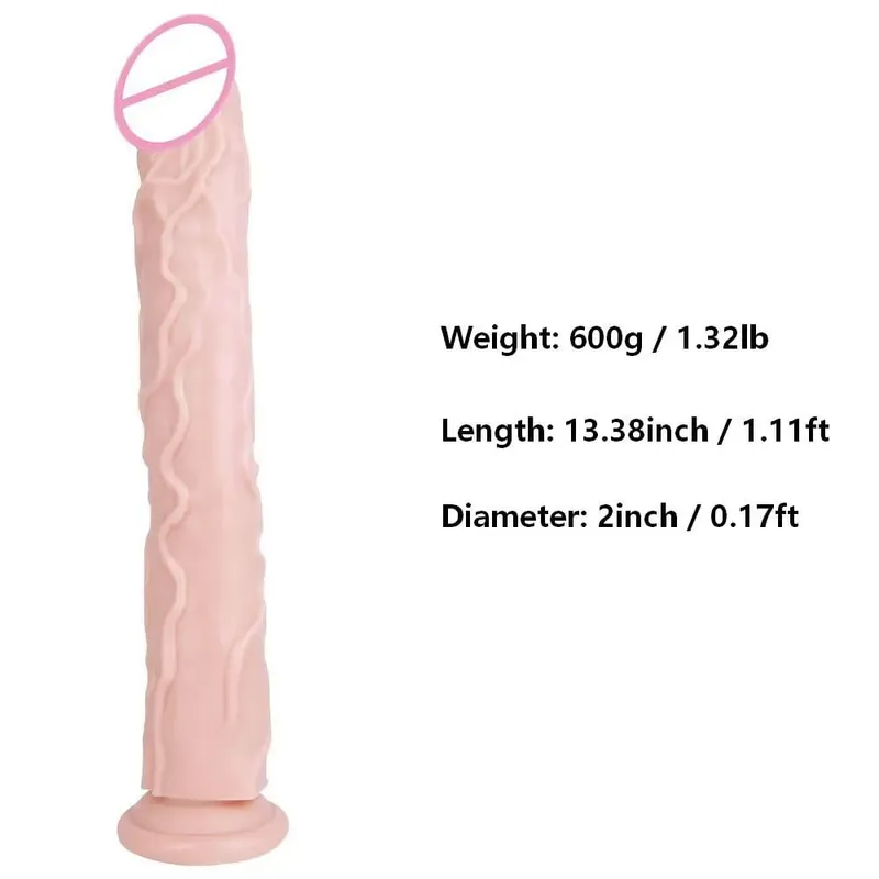 Realistic Dildos for Women and Men Suction Cup Adult Sex Toy for Women and Men Vaginal and Anal Masturbator Super-long Toy — image 8