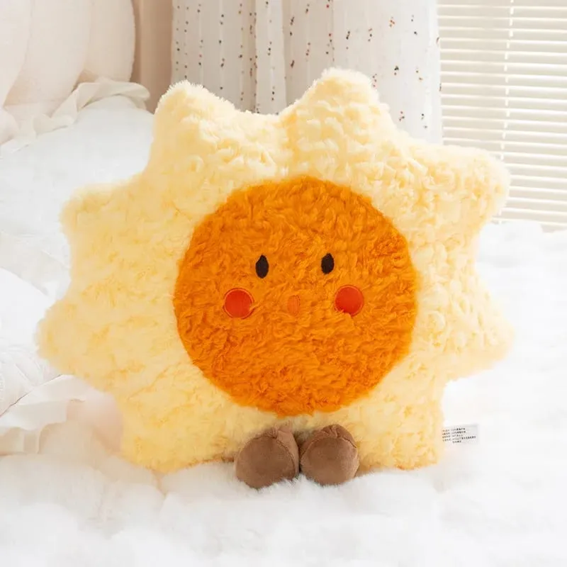 Weather Series Moon Plush Pillow Soft Fluffy Star Decor Sofa Back Cushion Cute Plush Toy Gift For Women Home Bedroom Decoration — image 13