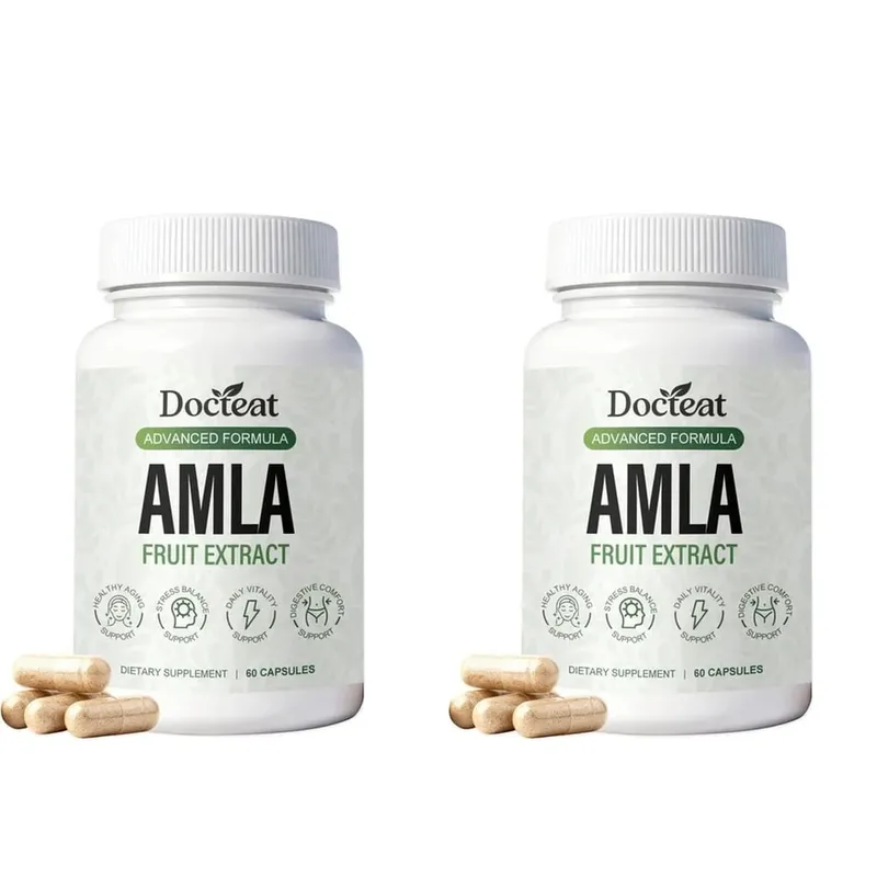 Docteat Amla Fruit Extract Capsules Immune Function Support Skin Health Support with Vitamin C B3 CoQ10 PQQ 60 Capsules — image 8