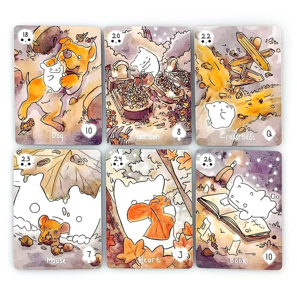 Lil Phantasm Lenormand Oracle Deck 36 Cute Ghost-Themed Oracle Unique Artistic Fortune Telling Cards Game Halloween Games — image 4