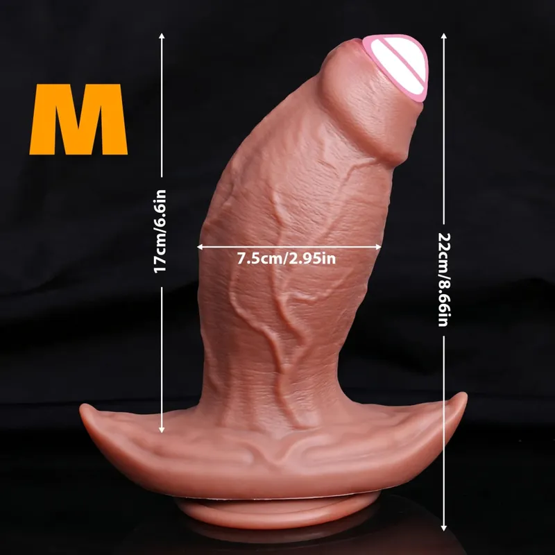 Realistic Thick Dildo Soft Silicone Penis Male Genitals Vaginal Masturbation Suction Cup Big Dick Woman Anal Plug Adult Sex Toys