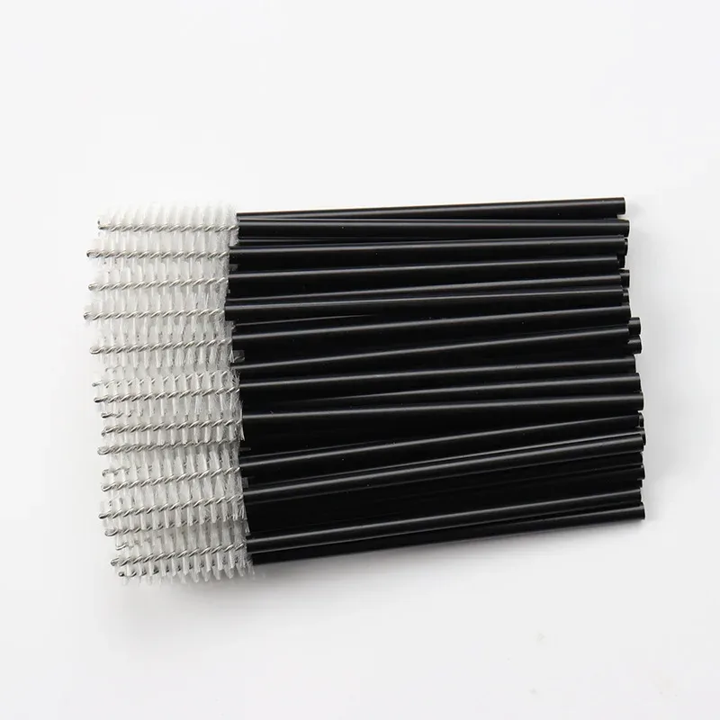 100pc Disposable Eyelash Brush Hollow Eyebrow Comb Lash Extension Makeup Brushes Mascara Stick Applicator Microbrush Beauty Tool — image 11