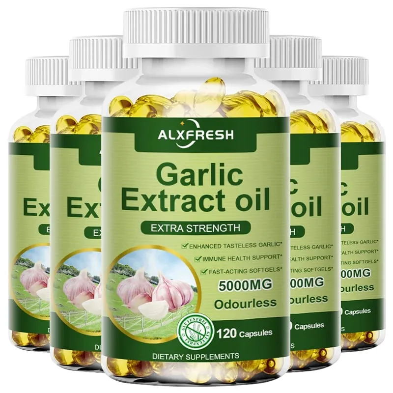 Garlic Extracts Capsules for Cardiovascular Health Improve Antioxidant Anti-inflammatory and Digestive System Enhance Immunity