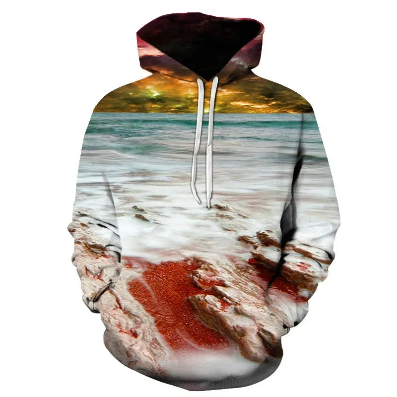 Hawaiian Four Seasons Fun 3D Printed Casual Hoodie Men's Cool Sunshine Beach Street Hoodie Full Style Trendy Style Tops — image 11