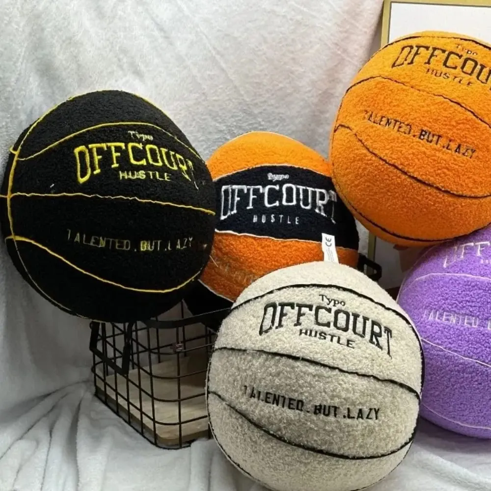 Offcourt Basketball Pillow Basketball High Quality Basketball Pillow Stuffed Simulation Lifelike Basketball Pillow — image 3