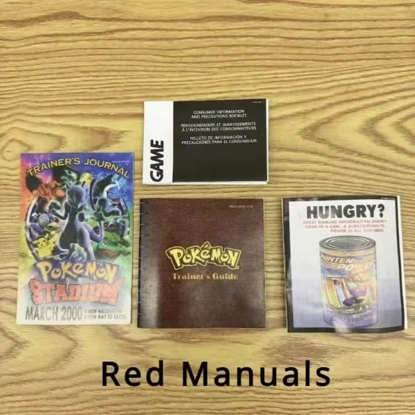 Pokemon Series Blue/Crystal/Gold/Green/Red/Silver/Yellow GBC Game in Box with Manuals for Video Game Cartridge USA Version — image 20