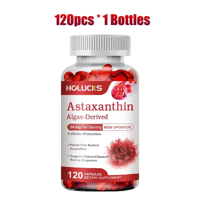 Buy 1 Get 1 Free! Astaxanthin 24mg Supplement for Skin & Eye Health Anti-Aging & UV Defense Reduces Eye Fatigue Non-GMO — image 8