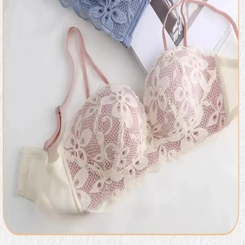 New Push-Up Lingerie Set Comfortable Wire-Free and Lightweight Bra Provides Lift and Side Support Sexy & Exquisite Lace Design — image 5