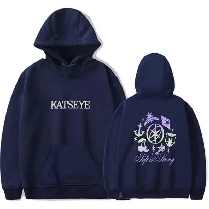 2026 New Katseye men and women casual hooded sweatshirts large sleeve jerseys thick hooded sweatshirt couple — image 3
