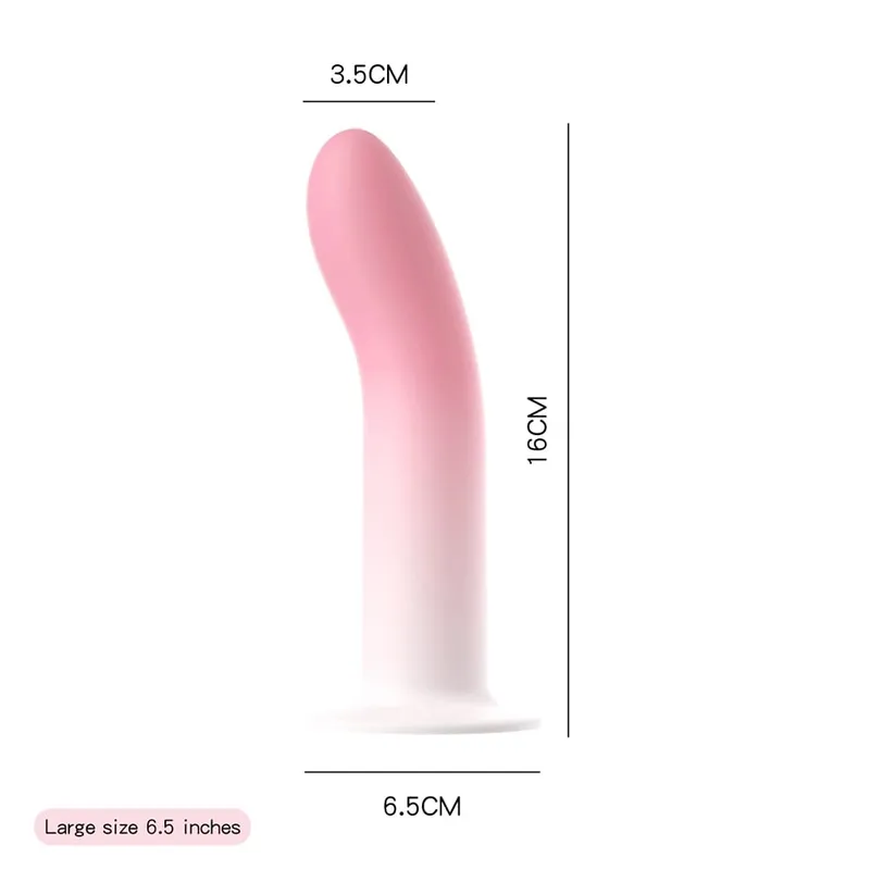 Flexible Liquid Silicone Dildo For Begginner G Spot Personal Massage Tool Suction Cup Anal plug Prosate Massager Female Sex Toy