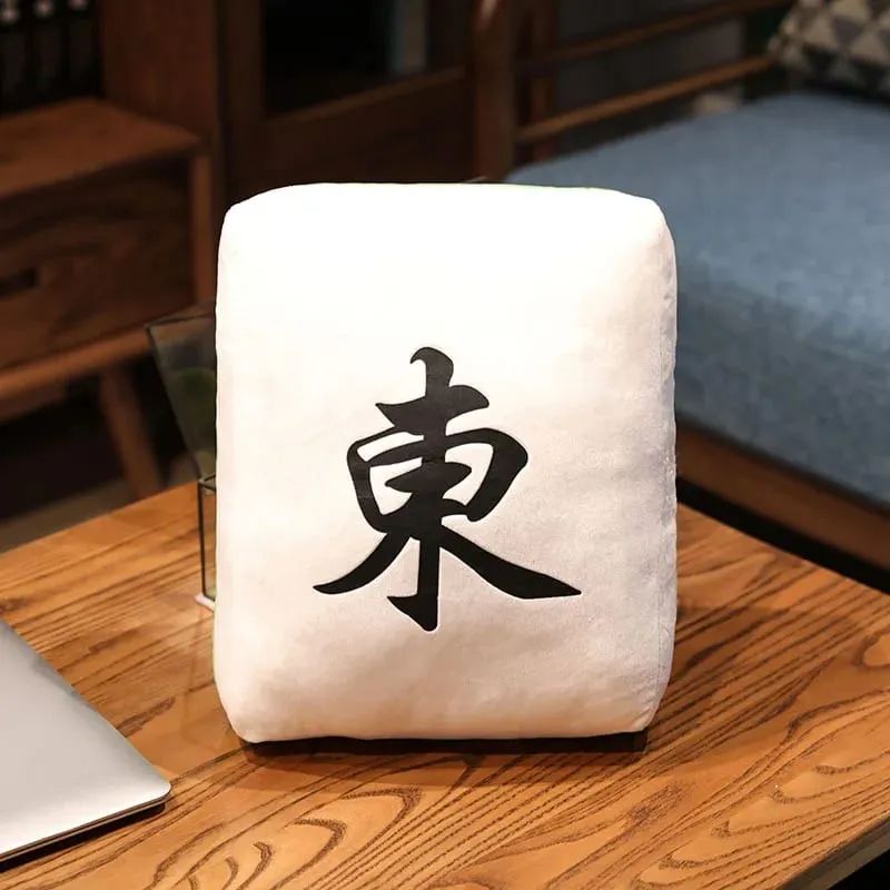 Creative Mahjong Pillow Cushion Chinese Plush Toy Car Chair Backrest Dice Funny Nap Sofa Home Decor Gift Accompanying Decoration — image 15