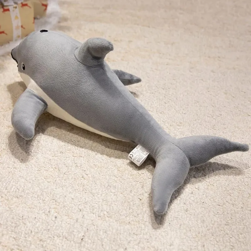 50/70cm Dolphin Plush Pillow Simulation Marine Animal Stuffed Cushion Fluffy Sofa Throw Pillow Soft Stress Relief Home Decor — image 5