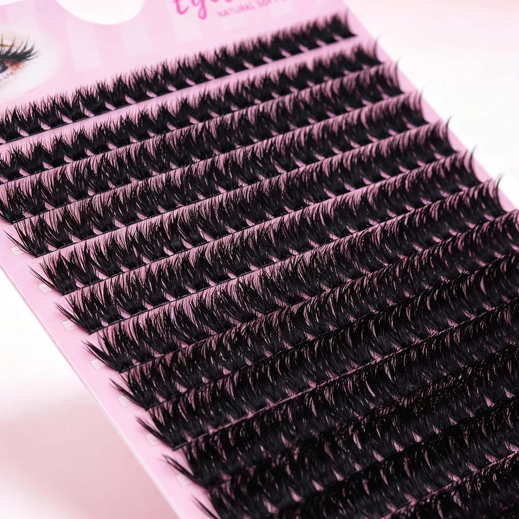 80D Faux Mink Cluster Lashes D Curl Volume Individual Lash Clusters Soft Segmented False Eyelashes DIY Natural Eye Makeup Tool — image 5