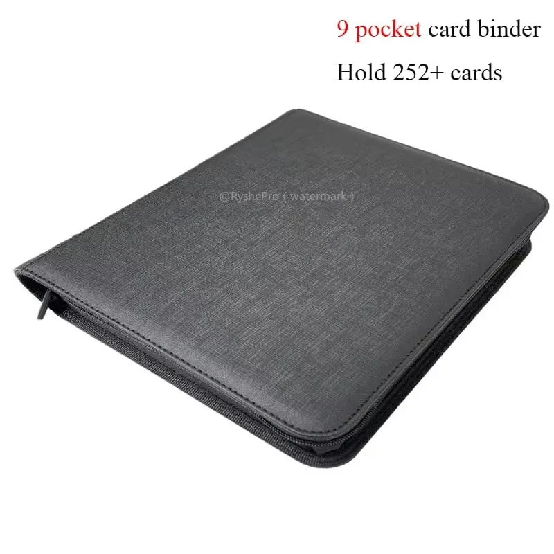 4 กระเป๋า Toploader Binders TCG สำหรับ PKM ถือ 112 + 3 "X 4" Toploaders หนังสองด้านกระเป๋าสำหรับ MTG PTCG การ์ด — image 8