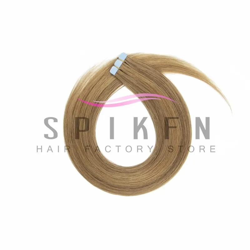 Mini Tape In Human Hair Extensions 12"-20" Machine Remy Skin Weft Adhesive Tape Hair Natural Black Tape Hair 10pcs/pack