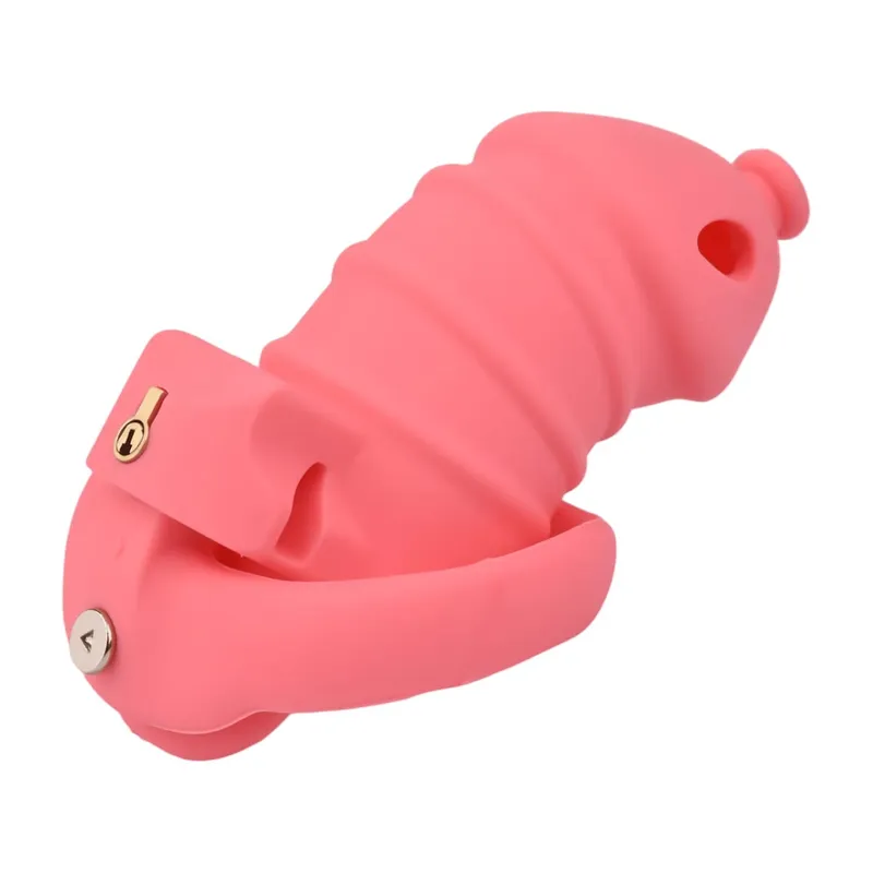 Silicone Penis Cage Male Dick Bondage Chastity Belt Dildo Lock For Cock Anti-Escape Sex Toys For Men Erotic Accessories