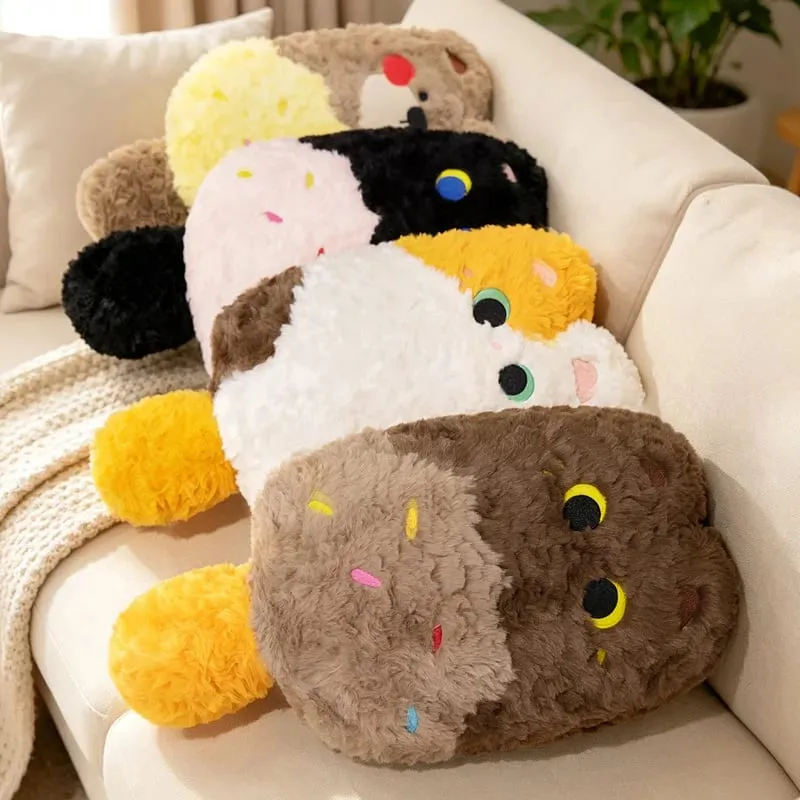 Kawaii Animal Plush Pillow Blanket 2 In 1 Soft Fluffy Animal Stuffed Doll Cushion Nap Pillow Blanket Home Sofa Bed Decor Gift — image 7