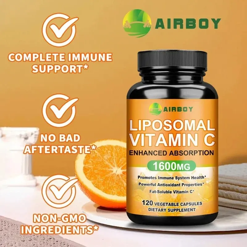 Vitamina C liposomiale - Il supporto immunitario promuove la produzione di collagene e promuove la dissoluzione dei grassi antiossidante — image 4