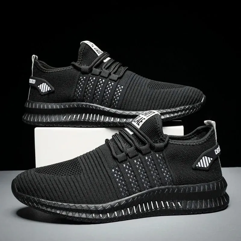 Fashion Sneakers Lightweight Men Casual Shoes Breathable Male Footwear Lace Up Walking Shoe Mens Casual Summer Shoes — image 3